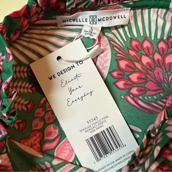 NWT Michelle McDowell TOUCAN TANGO PINK
KENDALL DRESS. SIZE: SMALL - Picture 5 of 5